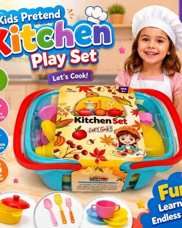 Kids Pretend Kitchen Play Set